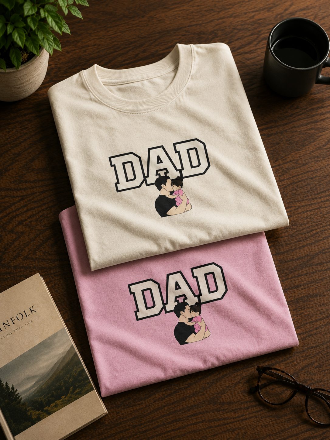 DAD The First Hero | 240 GSM Premium Cotton Oversized T-Shirt