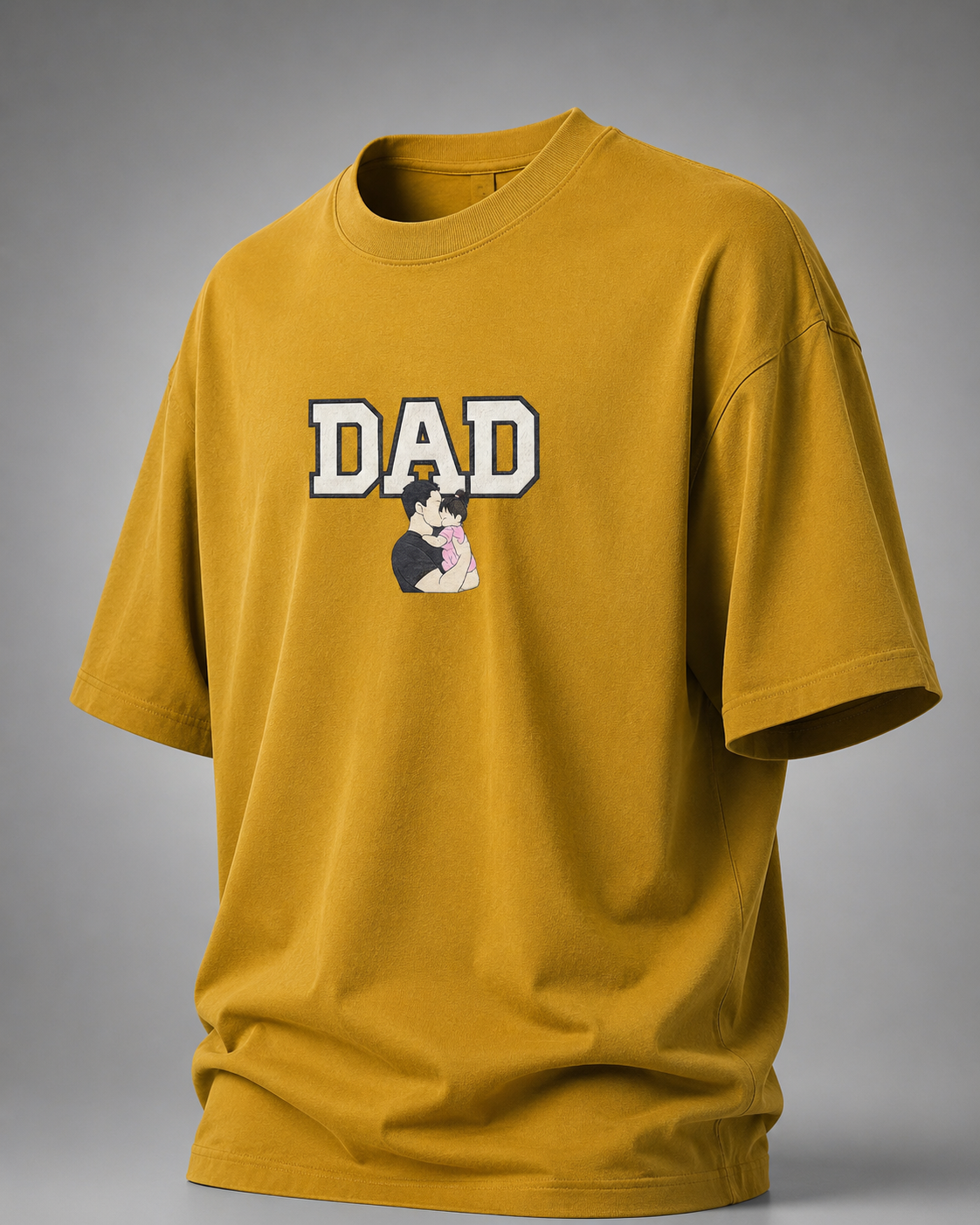 DAD The First Hero Oversized T-Shirt