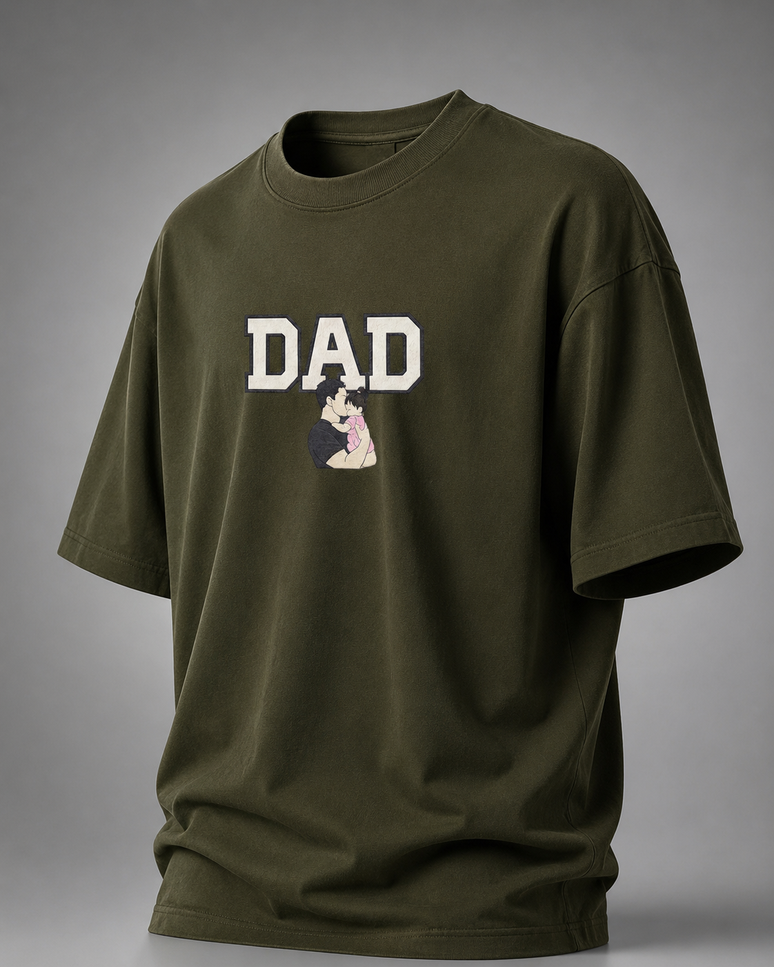 DAD The First Hero Oversized T-Shirt