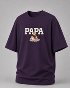 Purple T-shirt with PAPA graphic