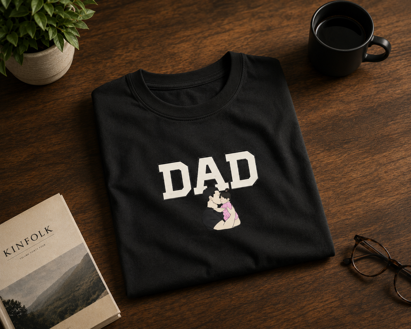 DAD The First Hero | 240 GSM Premium Cotton Oversized T-Shirt