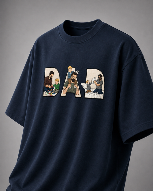 DAD Stories | 240 GSM Premium Cotton Oversized T-Shirt
