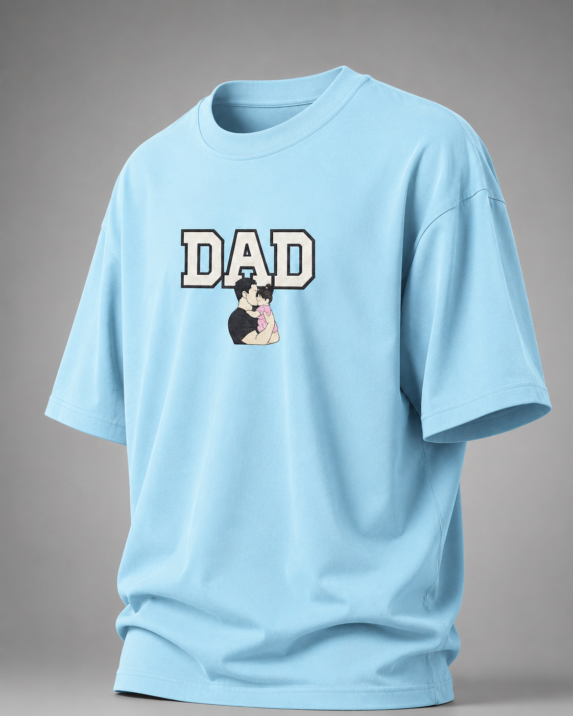 DAD The First Hero Oversized T-Shirt