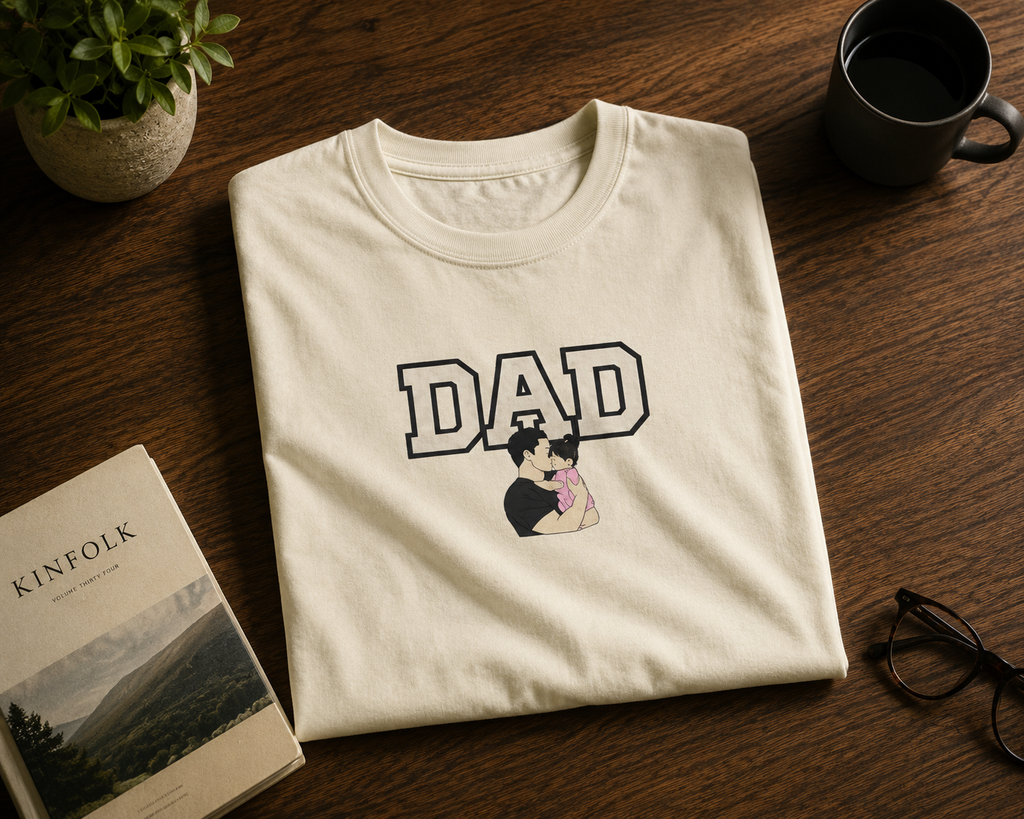 DAD The First Hero | 240 GSM Premium Cotton Oversized T-Shirt