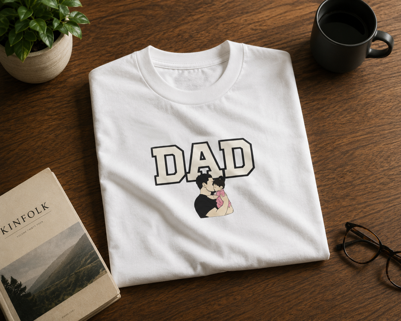 DAD The First Hero | 240 GSM Premium Cotton Oversized T-Shirt